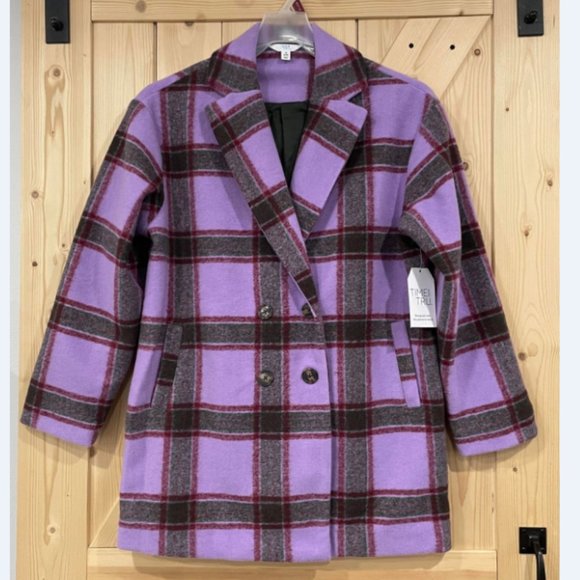 NEW XS Women's Plaid Brushed Twill Jacket-Lined - Picture 2 of 6